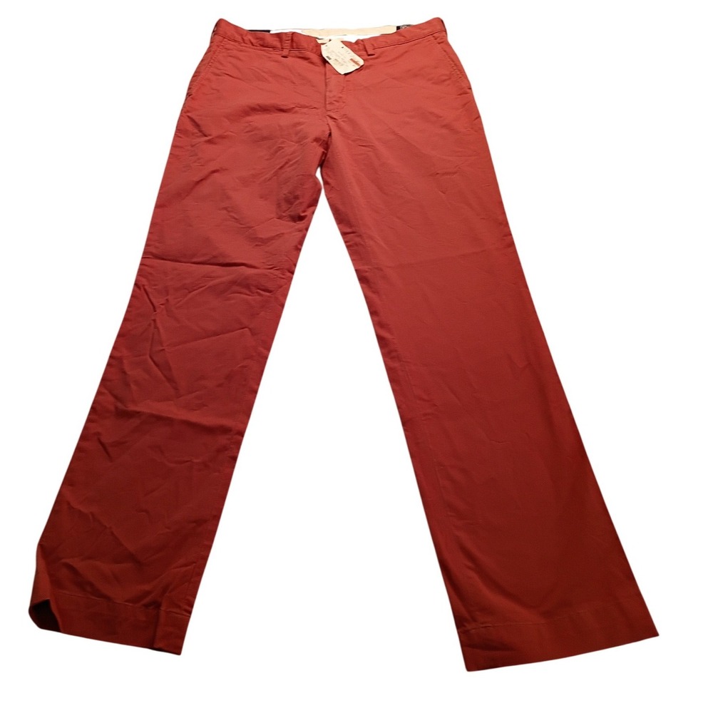 Polo Ralph Lauren Chino Pants Men's Classic Fit Red W36 Cotton Twill Trouser NWT